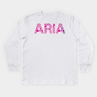 ARIA NAME Kids Long Sleeve T-Shirt